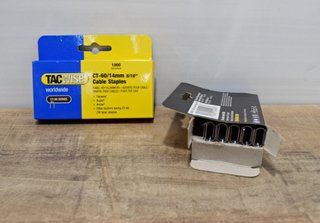 Grapadora metálica Tacwise para cables + grapas