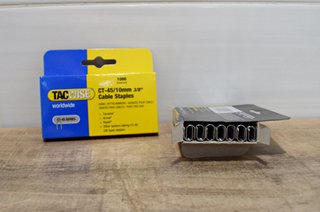 Grapadora metálica Tacwise para cables + grapas