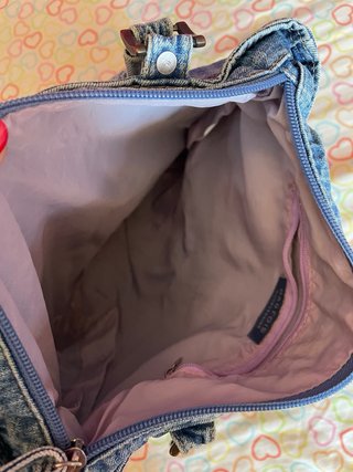 Bolso vaquero con flores
