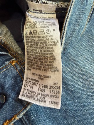 Levi’s 470 Straight Fit W29 L34 Vaqueros Mujer