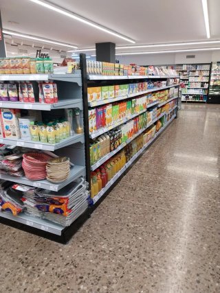 Góndola de estantería metálica 7 metros