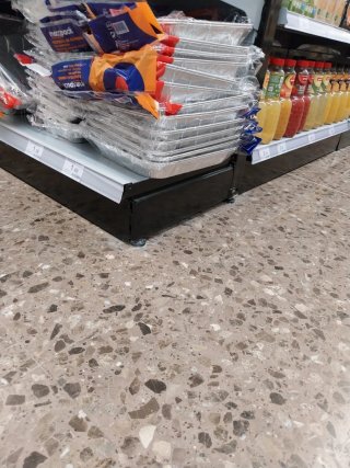 Góndola de estantería metálica 7 metros