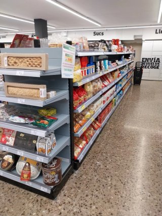 Góndola de estantería metálica 7 metros