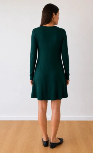 Vestido verde Stradivarius talla S