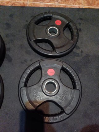 2 Discos de pesas olímpicas 10kg