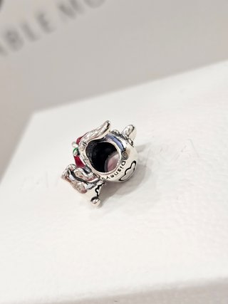 Charm Pandora Stitch con Rosa Roja
