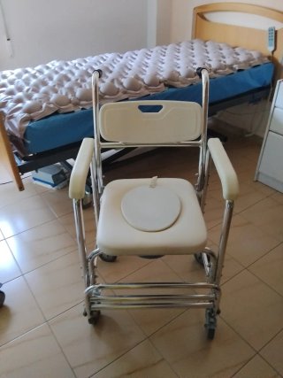 Sillas WC dependencia blanca 80. Azul 35
