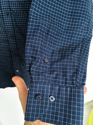Camisa de cuadros azul Rushmore