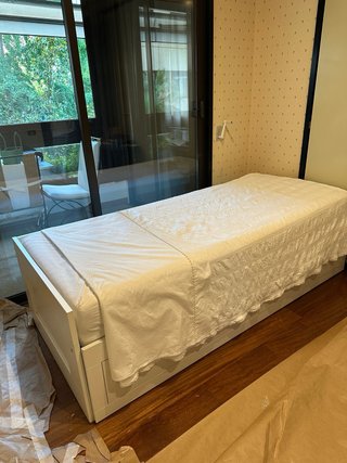 Cama nido IKEA BRIMNES blanca con cajones