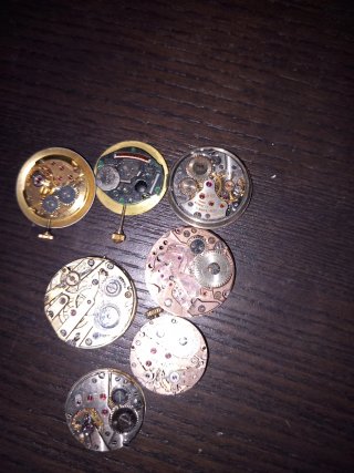 : Lotto 7 Movimenti e Quadranti Orologi Vintage (L