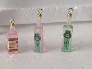 Miniature bottiglie alcolici per casa bambole