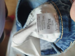 Vaqueros cortos mujer LAULIA desgastados talla XL