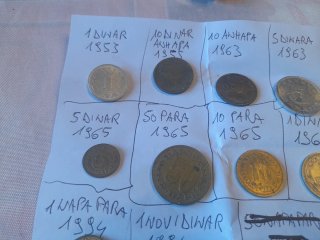 21 monete Jugoslavia varie annate