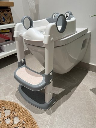 Adaptador WC Niños Rana con Escalón