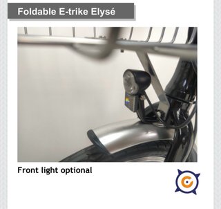Triciclo Eléctrico Plegable Ciclotek Elyse