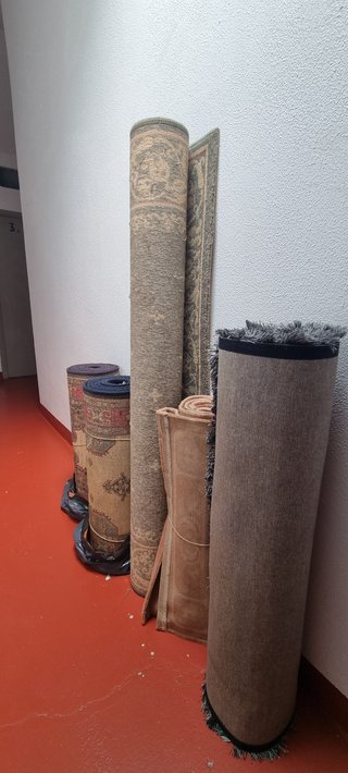 Alfombra Pasillera Inmodesa Prestige Beige/Rojo