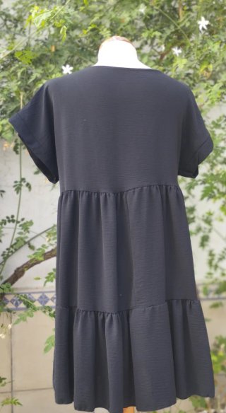 Vestido corto negro verano