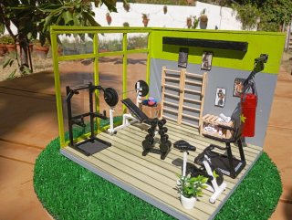 Maqueta Gimnasio Completo