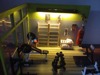 Maqueta Gimnasio Completo