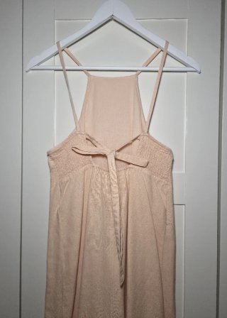 Vestido halter de algodón talla XS Zara