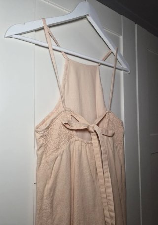 Vestido halter de algodón talla XS Zara