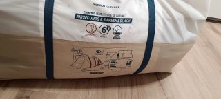 Tienda campaña  Arpenaz 6.3 Fresh Black infla