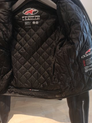 Chaqueta Cuero Moto Mujer Talla 38 Negra