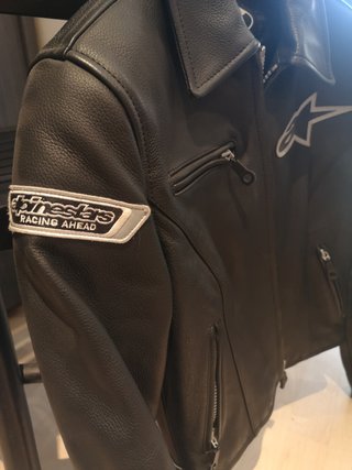 Chaqueta Cuero Moto Mujer Talla 38 Negra