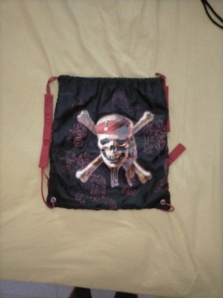 Bolsa Deporte Infantil Calavera Pirata