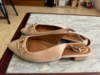 Geox Beige Talla 37 Bailarinas Mujer