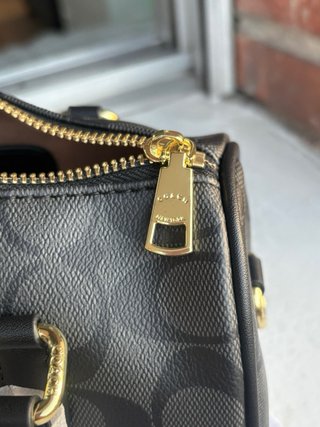 Bolso Coach Negro y Gris