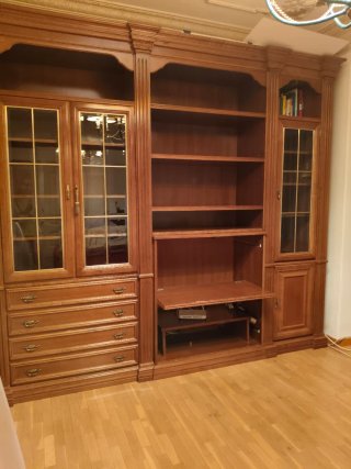 Mueble Comedor Madera Cristal Buen Estado