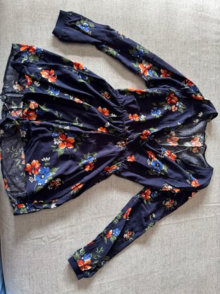 Mono floral azul Stradivarius