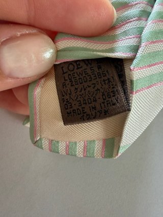 Corbata Loewe Seda Vintage Rayas
