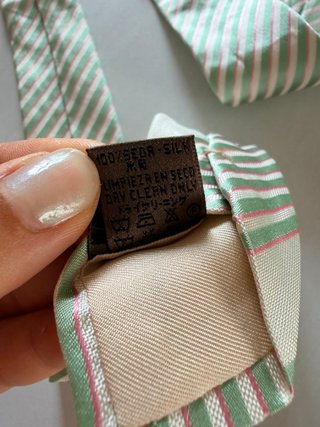 Corbata Loewe Seda Vintage Rayas