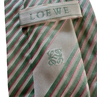 Corbata Loewe Seda Vintage Rayas