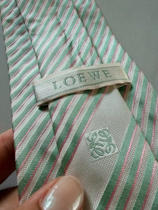 Corbata Loewe Seda Vintage Rayas