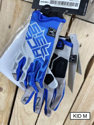Guantes T-M Acerbis Mx X-K Kid Blue/Grey
