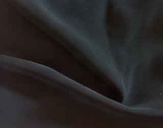 Retal crepe de tela lisa negra