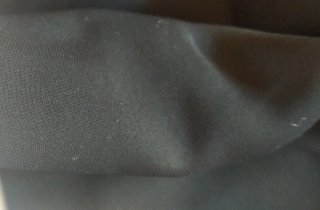 Retal crepe de tela lisa negra