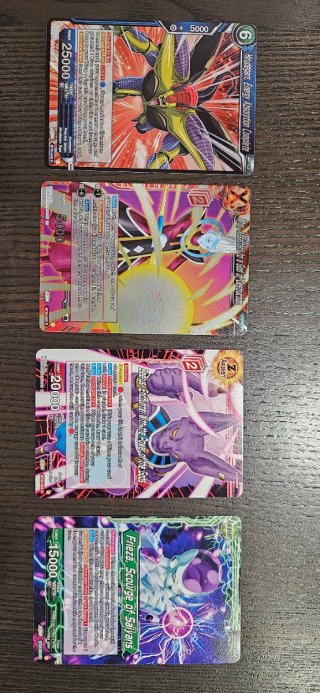 4 Cartas Dragon Ball Super TCG