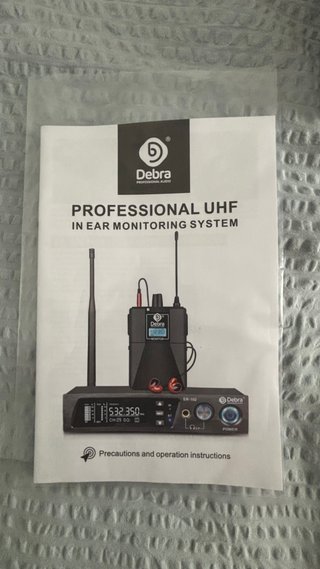 Sistema Monitor In-Ear D Debra Audio Pro ER-102 UH