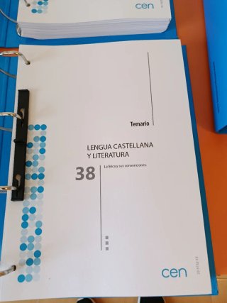 Temario CEN (Lengua Castellana y Literatura) 2026.