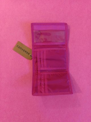 Monedero Converse Cuadros Rosa