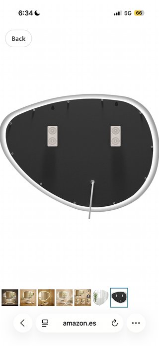 Espejo Baño Orgánico Bluetooth Antivaho