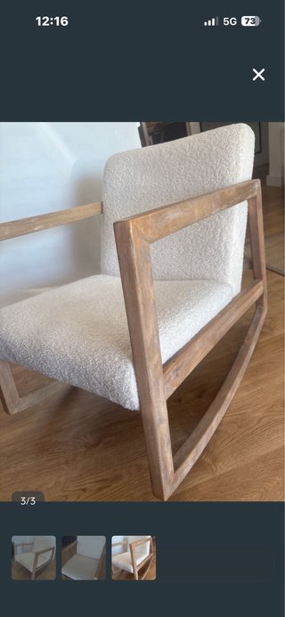 Sillón Mecedora borrego Madera