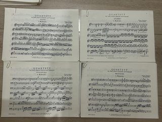 Lote Partituras Conservatorio Piano y Flauta