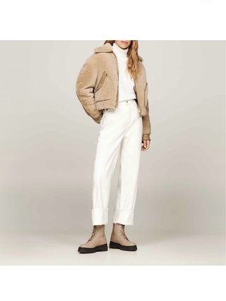 Tommy Hilfiger Botas Chunky Piel Beige T.39