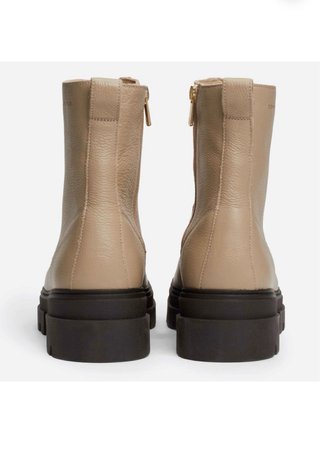 Tommy Hilfiger Botas Chunky Piel Beige T.39