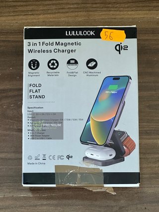 LULULOOK Qi2 Mag-Safe Estación de carga de 15W